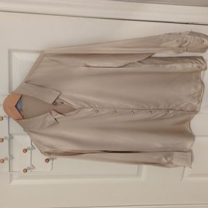 Ravella Milano Silk Blouse with Gold Buttons